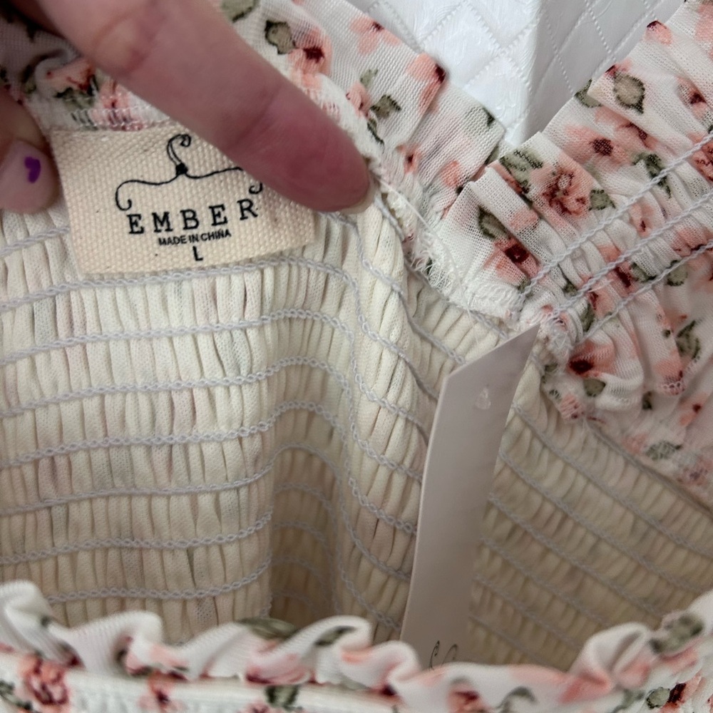 Floral Ruffle Strap Dress - Picture 2 of 7